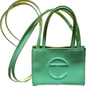 Telfar green small crossbody bag